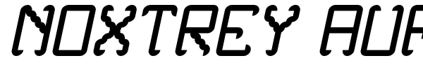 Noxtrey Auf TFB font preview